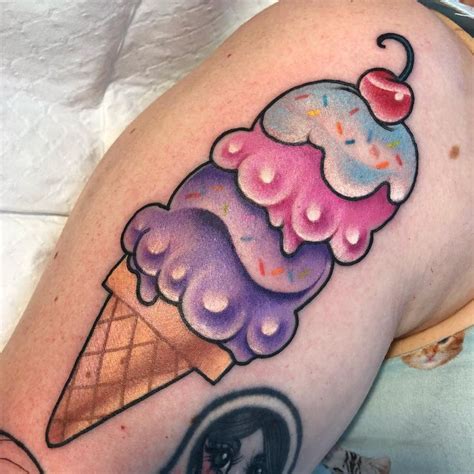 ice cream cone tattoo